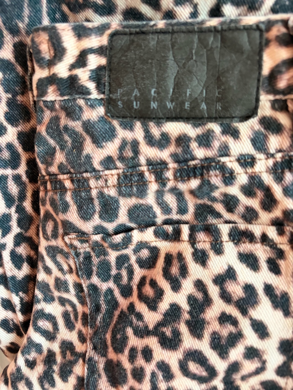 PacSun Leopard Print Jean stretch pants